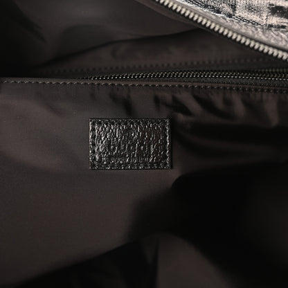 Gucci Crystal Monogram Web Large Duffle Bag Black 5 of 9