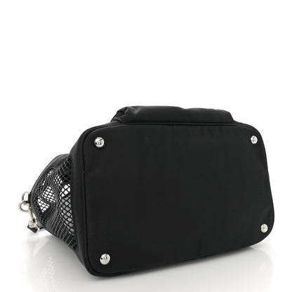 Prada Re-Nylon Saffiano Pet Bag Black 5 of 10