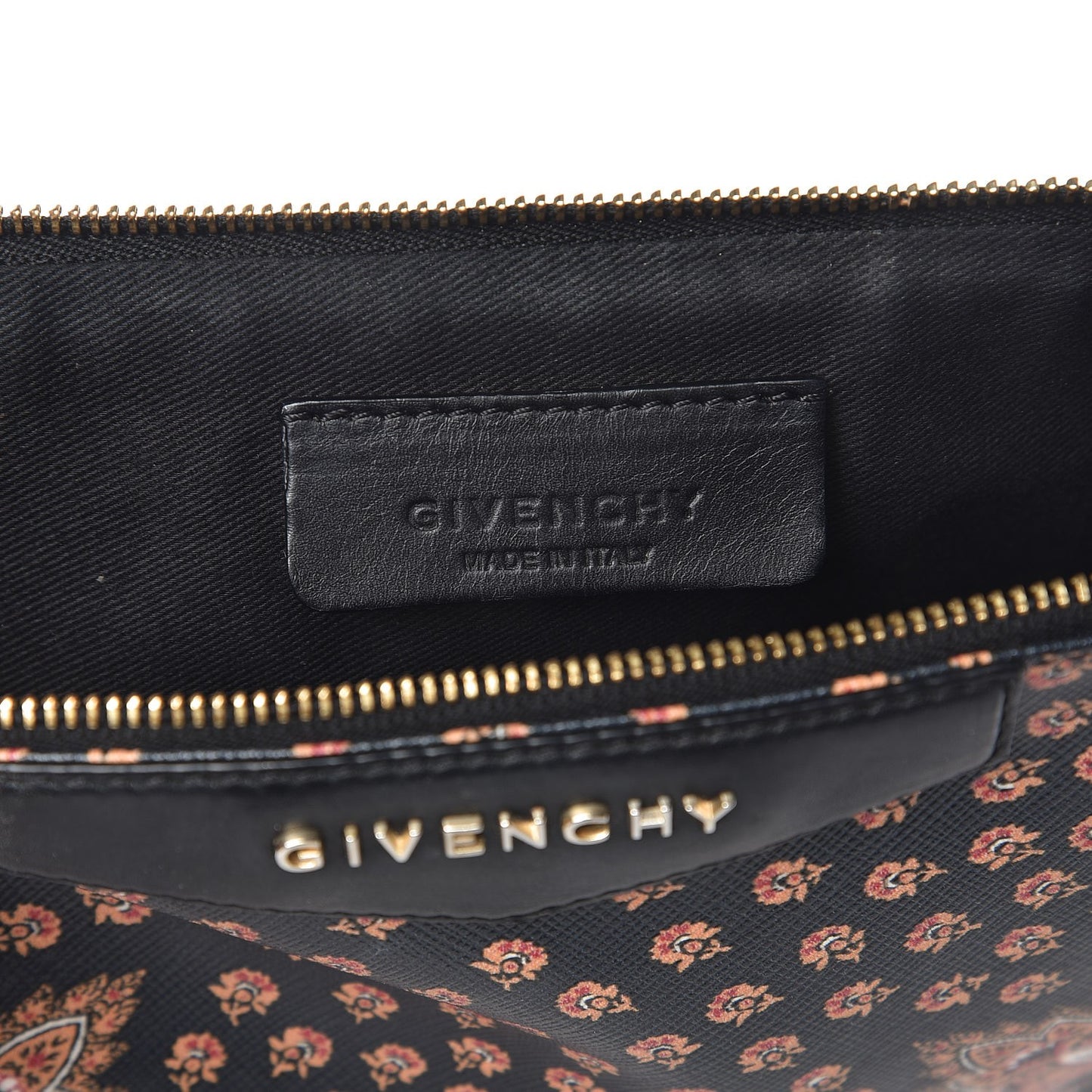 Saffiano Paisley Print Medium Antigona Pouch