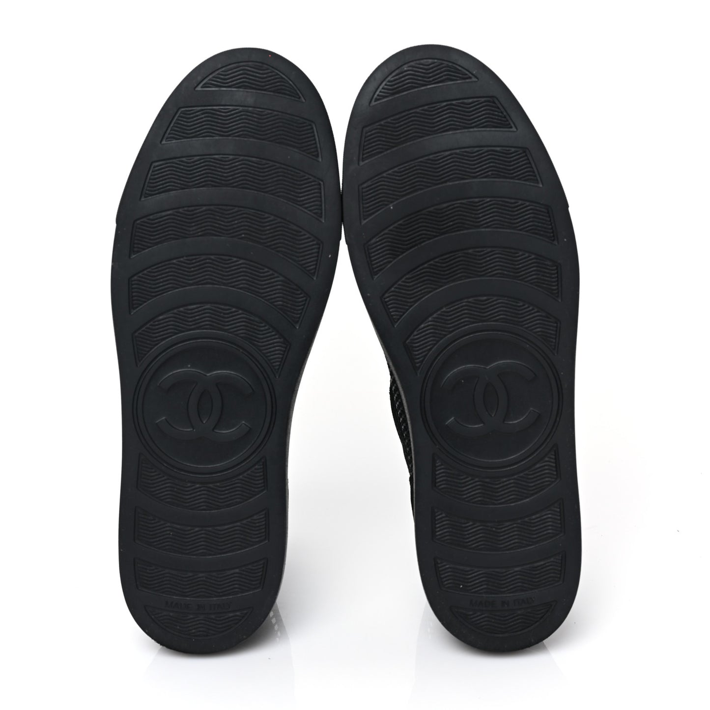 Mesh Suede High Top Sneakers 37 Black