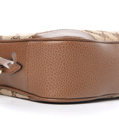Gucci Monogram Mini Bree Messenger Bag Beige Tabacco 8 of 9