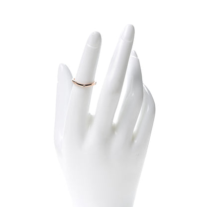 Cartier 18K Pink Gold 3 Diamond Ballerine Wedding Band Ring 50 5.25 2 of 5