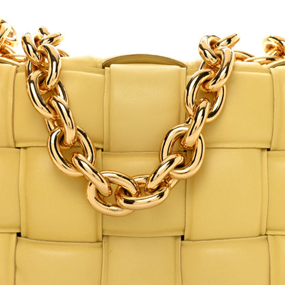 Bottega Veneta Lambskin Maxi Intreccio Padded Chain Cassette Crossbody Bag Corn 3 of 11