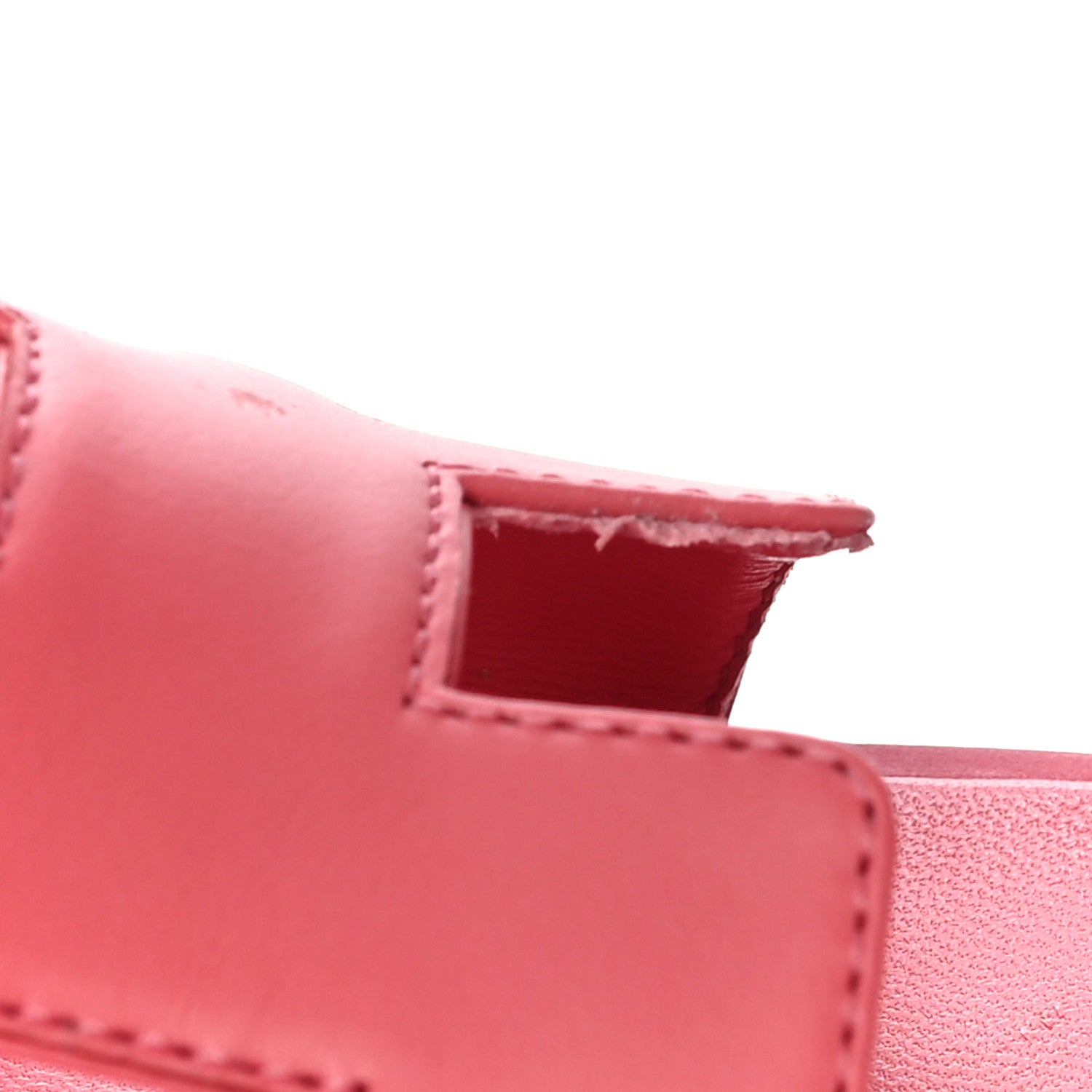 Hermes Calfskin Oran Sandals 37 Rouge Bali 16 of 19
