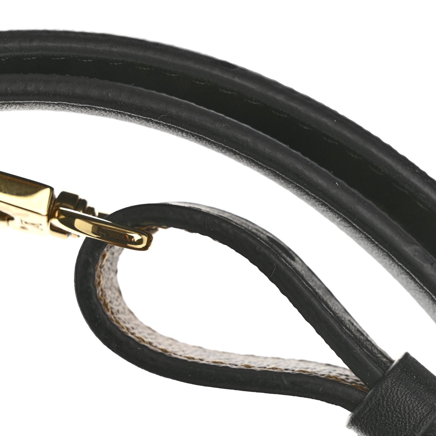 Reverse Monogram Bandouliere Shoulder Strap XL Black