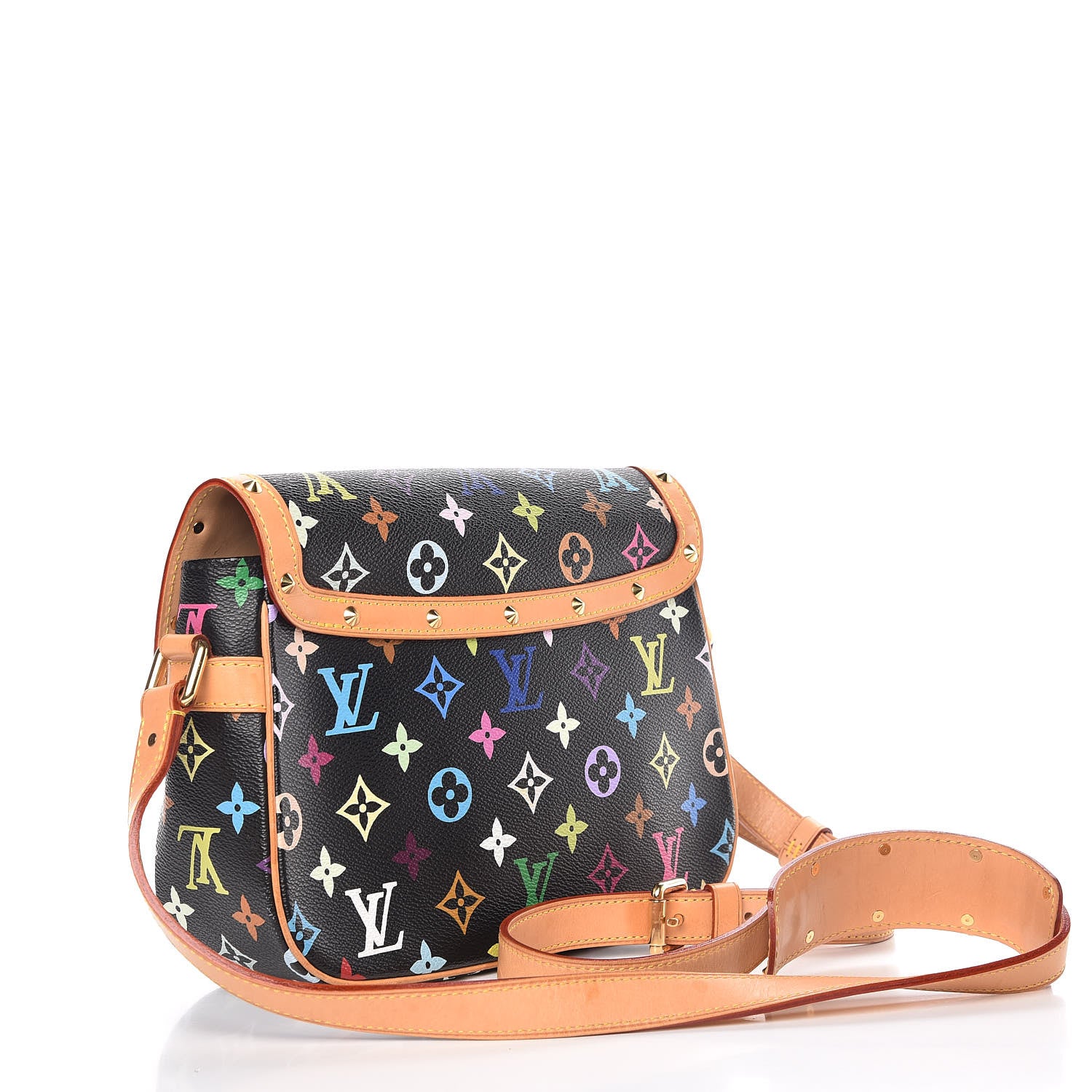Louis Vuitton Monogram Multicolor Sologne Black 3 of 12