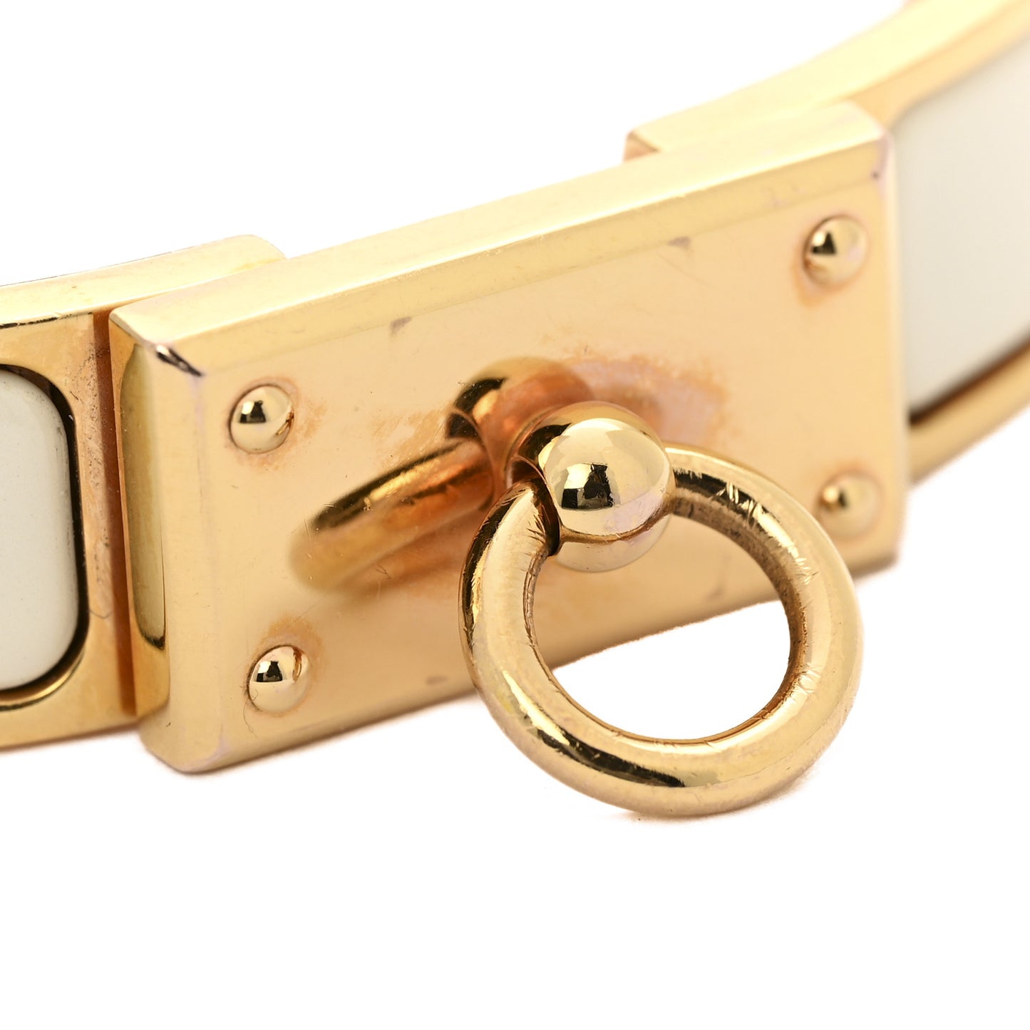Enamel Clic Anneau Bracelet PM Craie