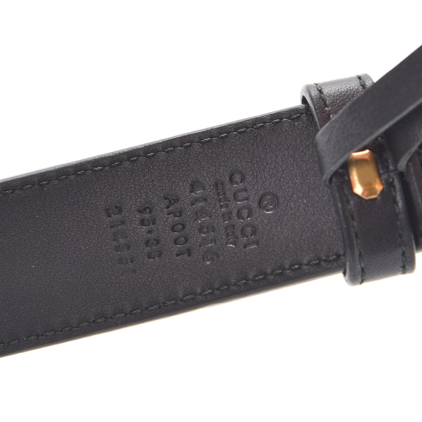 Calfskin Double G 30mm Belt 95 38 Black
