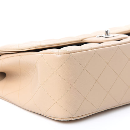 Chanel Caviar Quilted Jumbo Double Flap Beige Clair 8 of 20