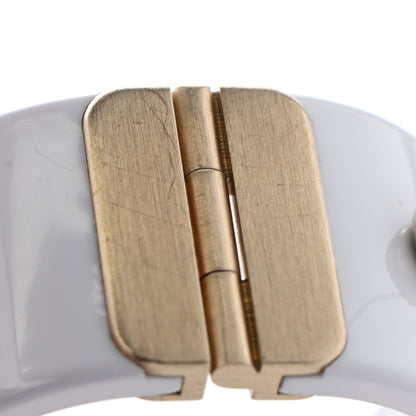 Chanel Resin Gripoix CC Cuff White 6 of 8