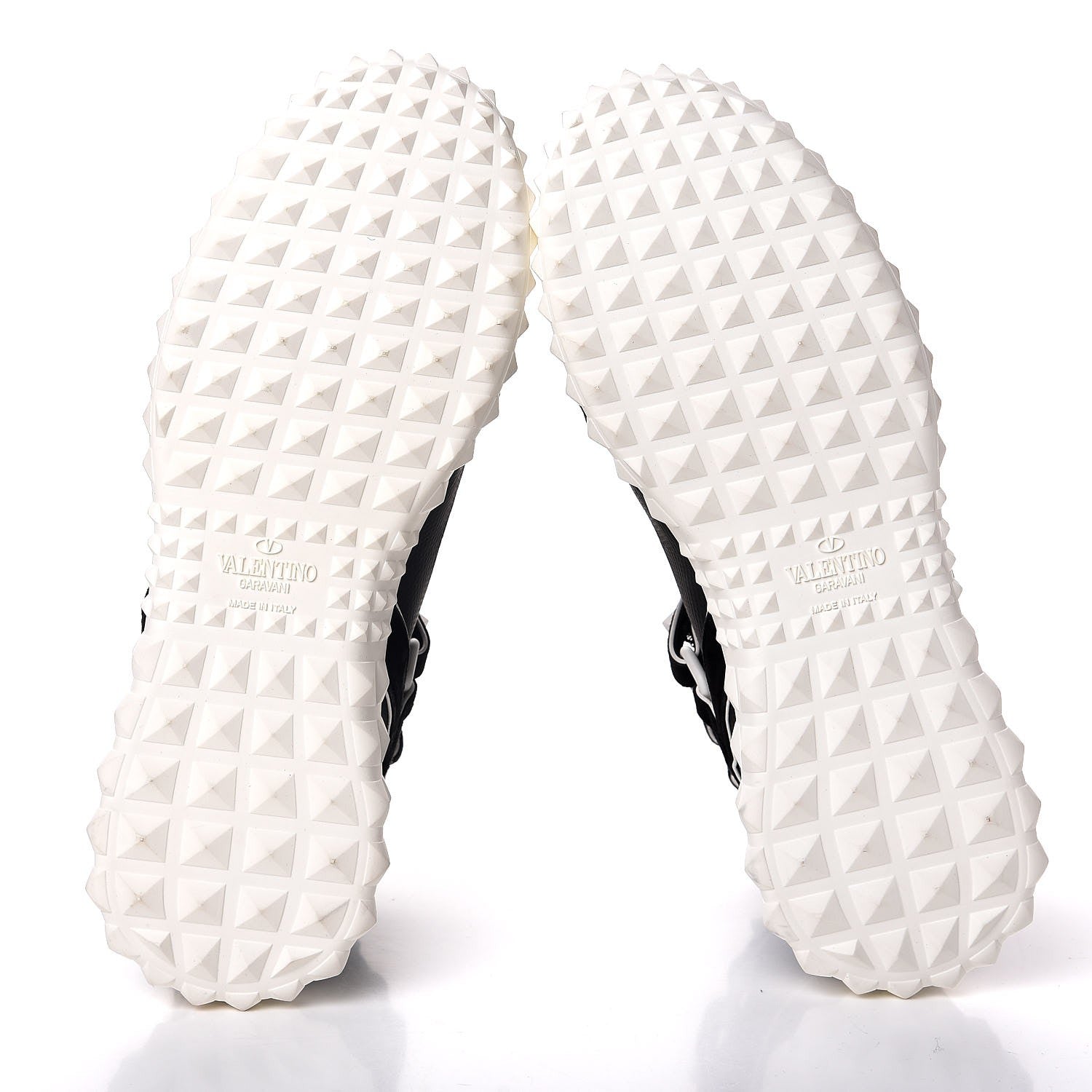Valentino Garavani Body Tech Knit Free Rockstud Sock High Top Sneakers 40 Black White 5 of 8