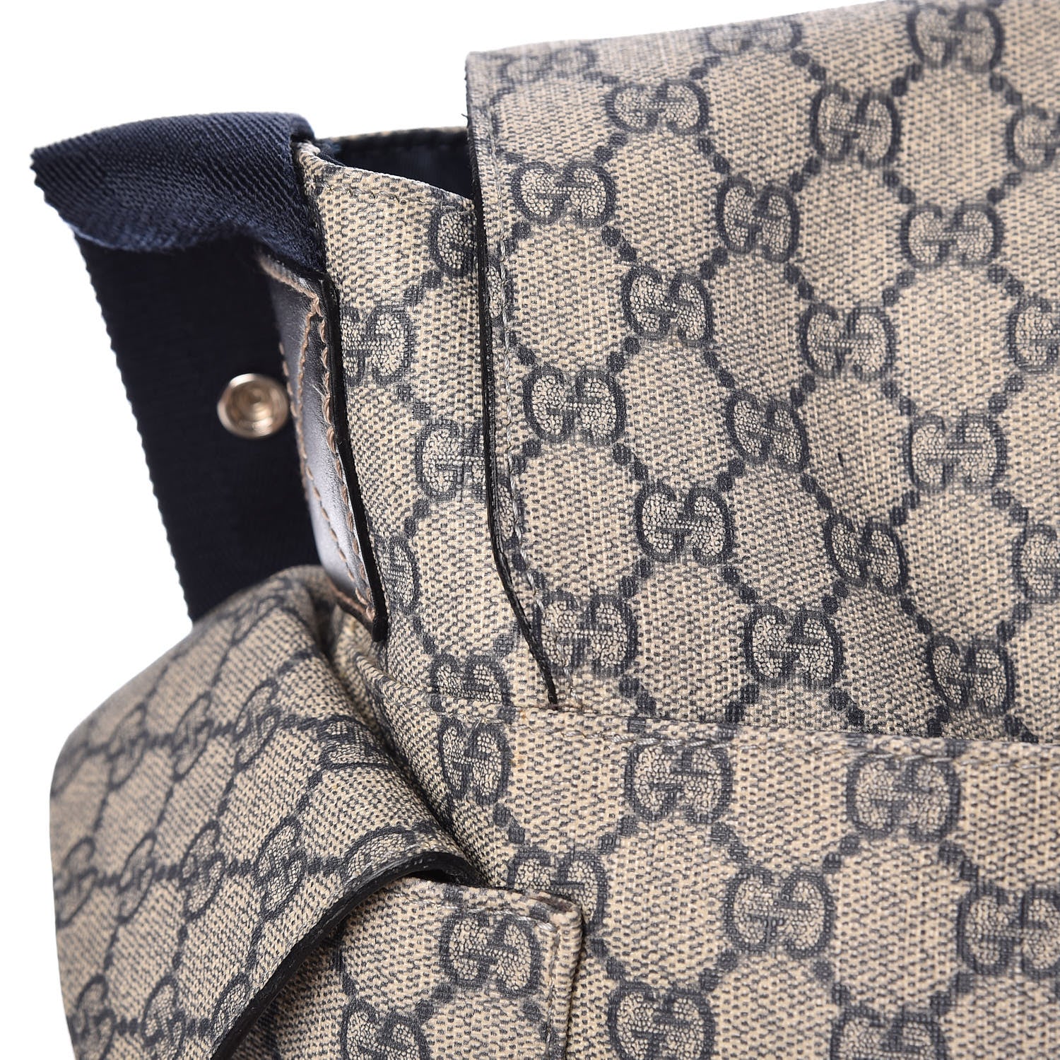 Gucci GG Plus Monogram Messenger Diaper Bag Navy 16 of 17