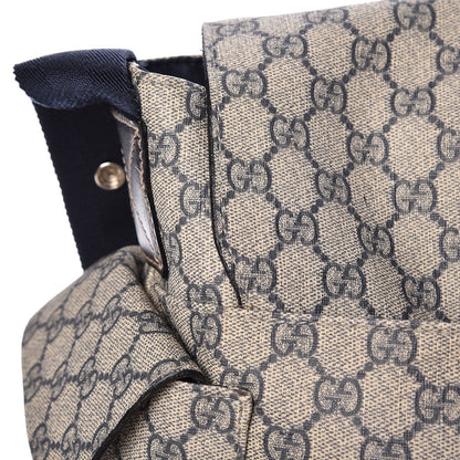 Gucci GG Plus Monogram Messenger Diaper Bag Navy 16 of 17