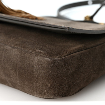 Saint Laurent Suede Monogram Tassel Kate 99 Pebble 9 of 10