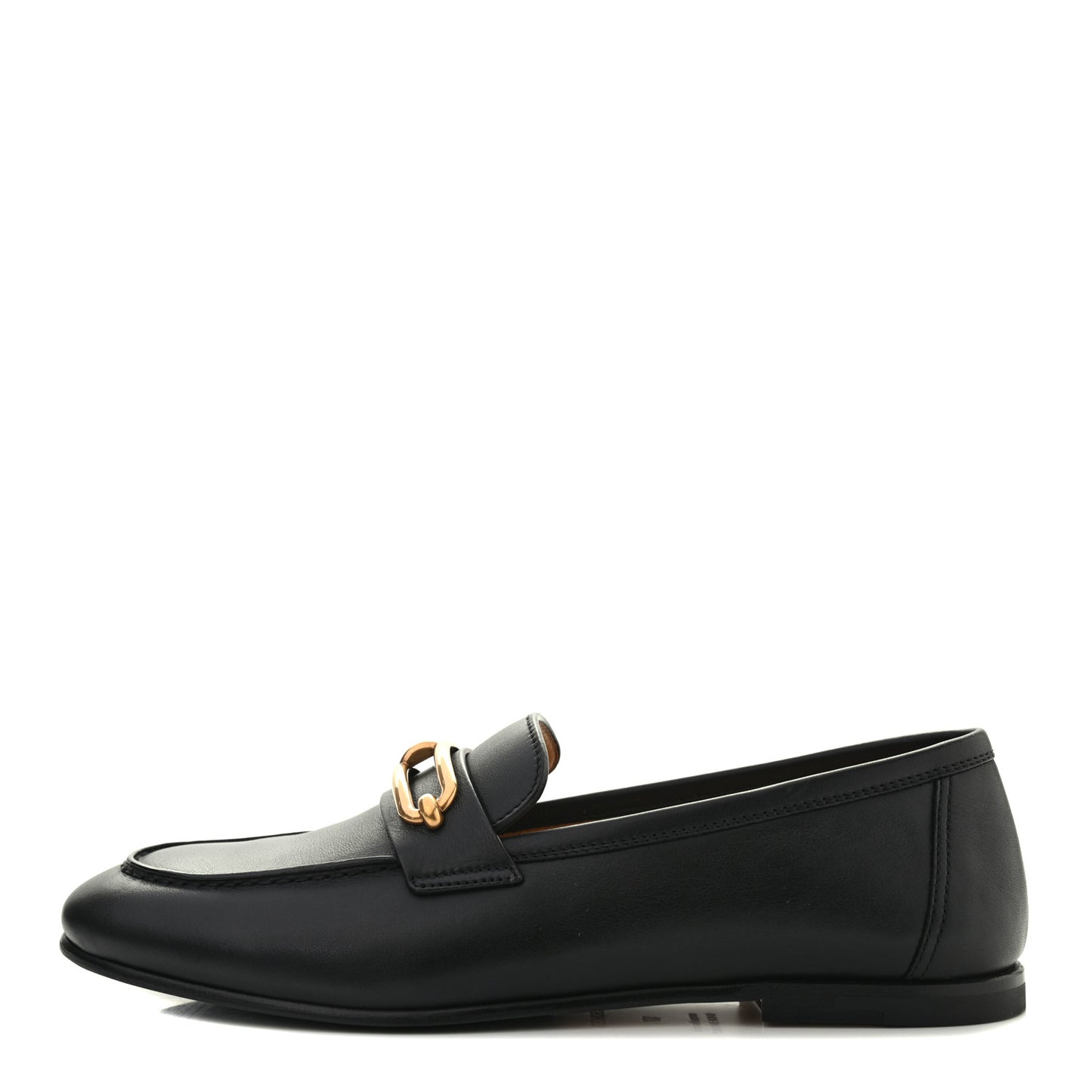 Calfskin Womens Colette Loafers 37 Black
