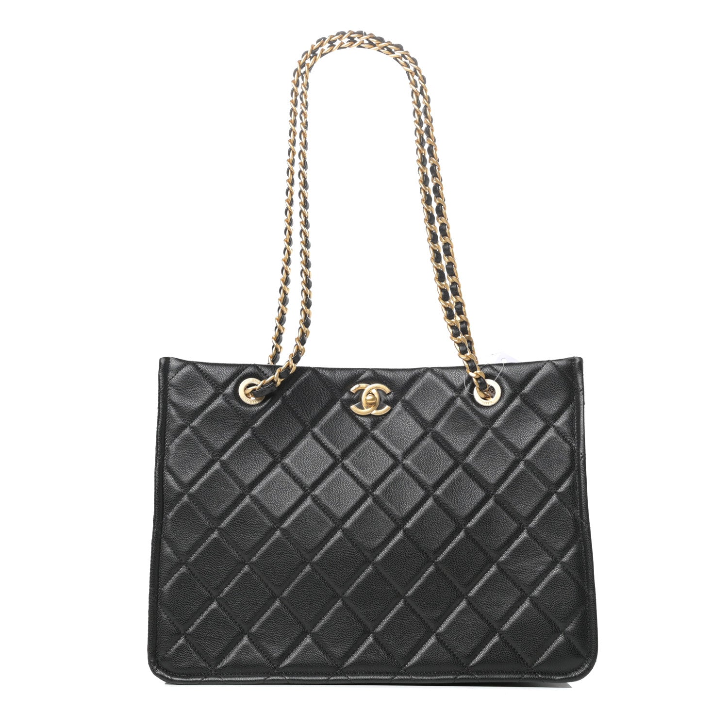 Chanel Caviar Quilted Sweet Classic Shopping Tote Black 1 of 10