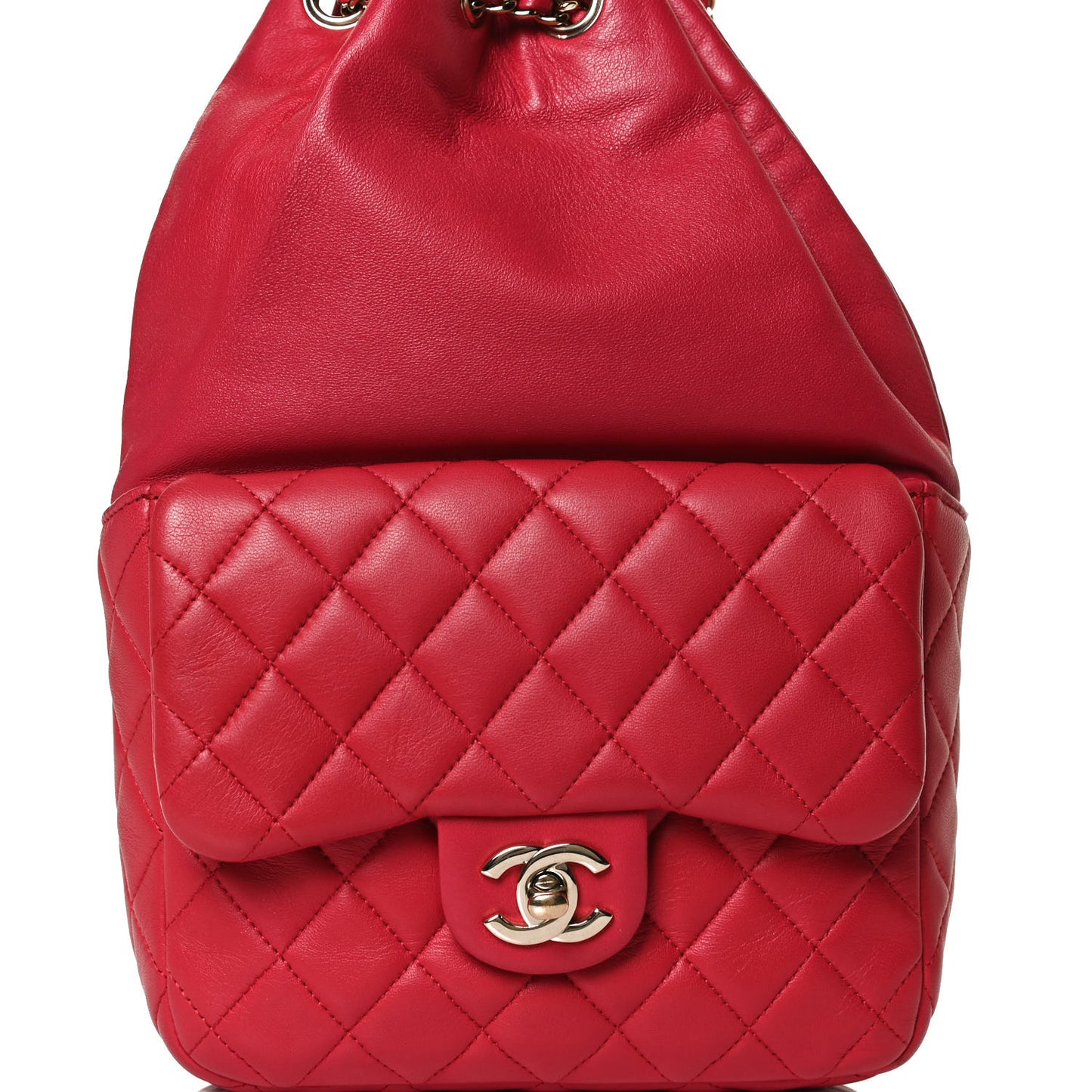 Lambskin Quilted Small In Seoul Backpack Red