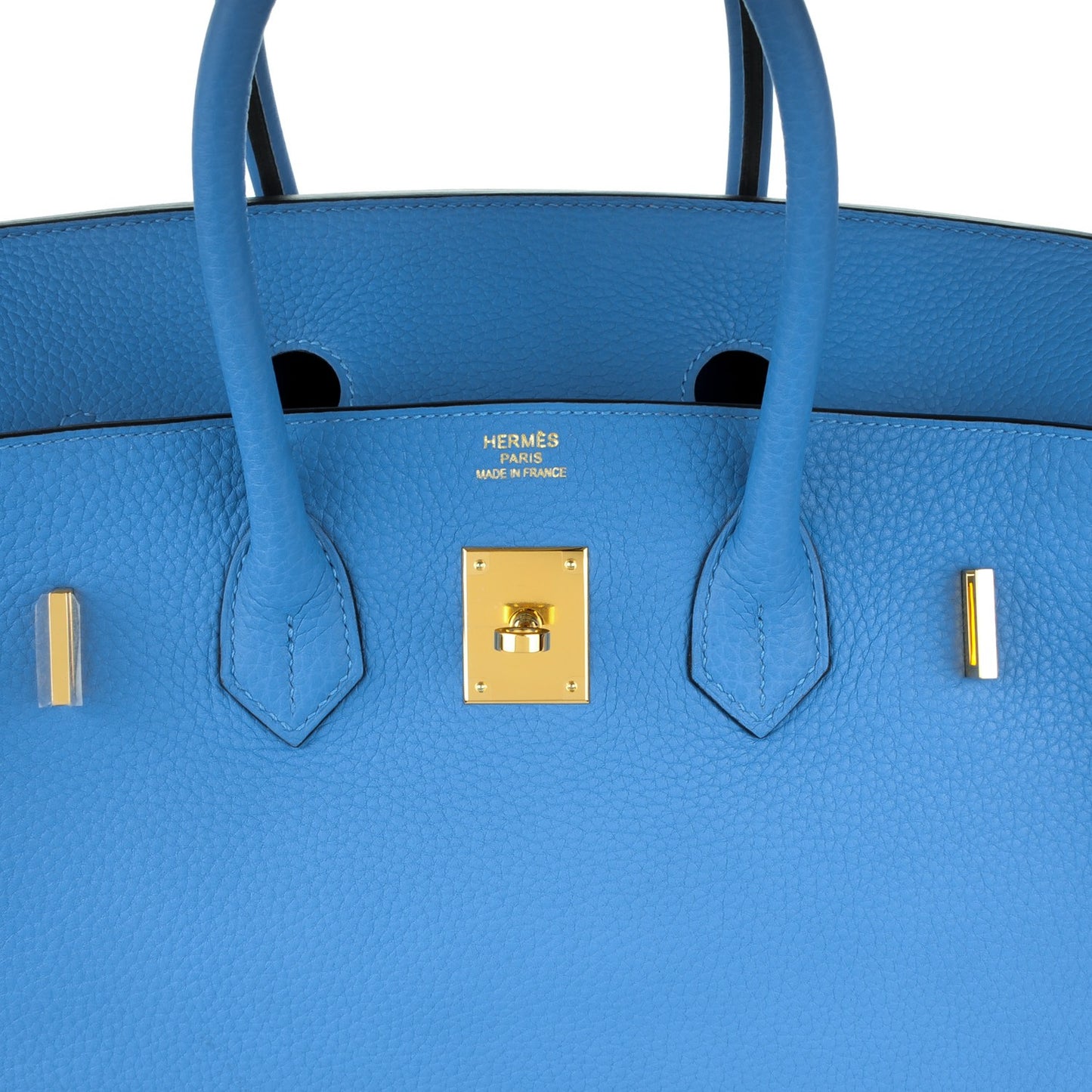 Taurillon Clemence Birkin 35 Bleu Paradis