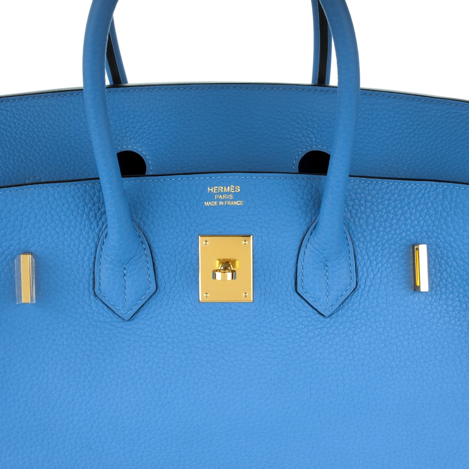 Hermes Taurillon Clemence Birkin 35 Bleu Paradis 10 of 27