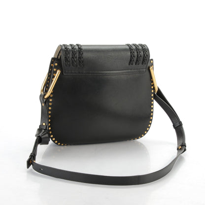 Chloe Calfskin Braided Medium Hudson Shoulder Bag Black 3 of 7