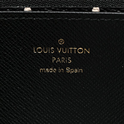Louis Vuitton Monogram Giant Crafty Zippy Wallet Creme Rouge Black 6 of 8