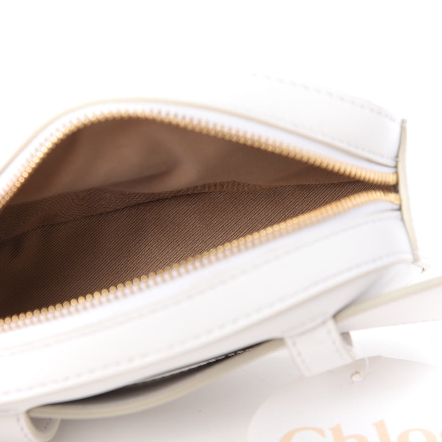 Smooth Calfskin Little Horses Embroidered Signature Belt Bag Brilliant White