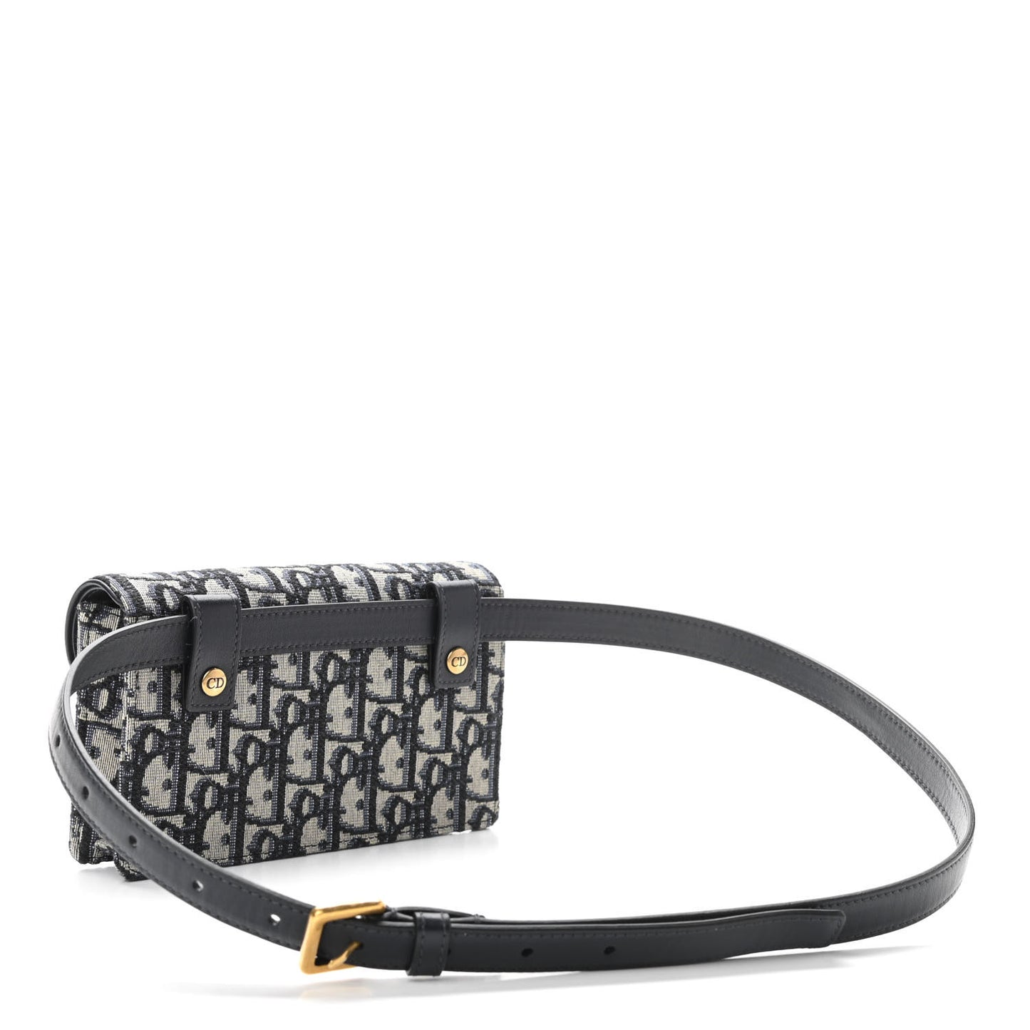 Oblique Saddle Belt Bag Blue