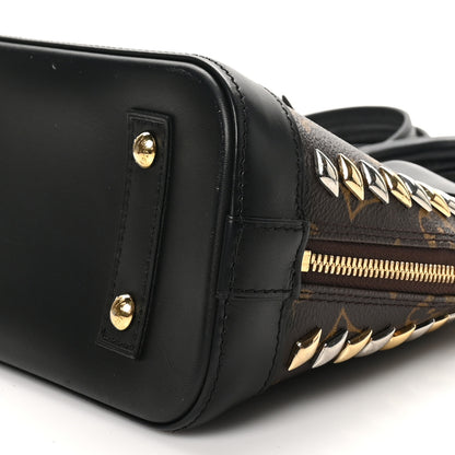 Louis Vuitton Monogram Macassar Studded Alma BB 9 of 9