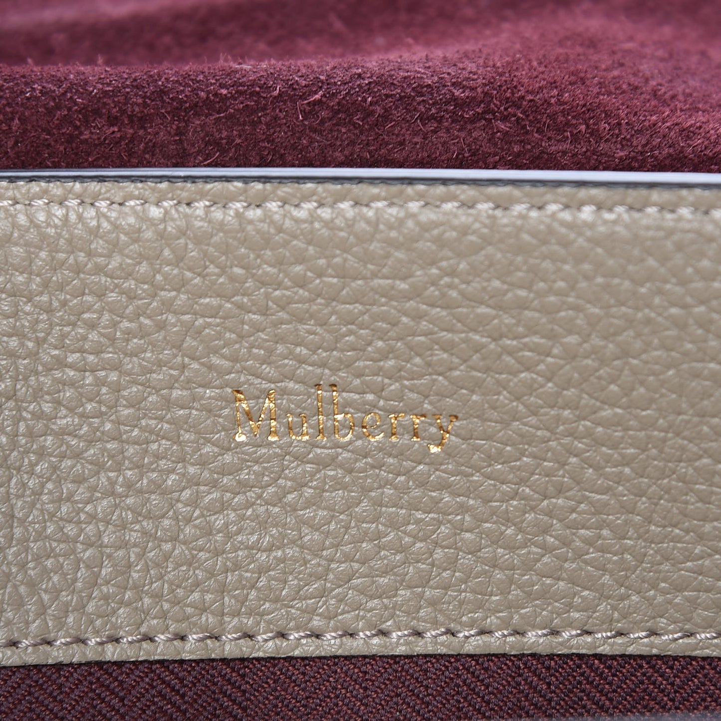 Small Classic Grain Calfskin Small Seaton Solid Grey