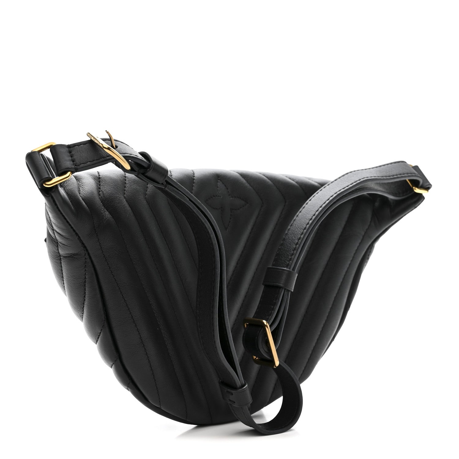Louis Vuitton Calfskin Quilted New Wave Bumbag Black 3 of 11