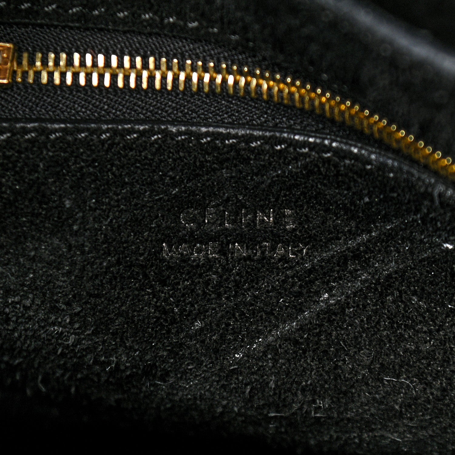 Celine Soft Grained Calfskin Sangle Bucket Bag Black 7 of 10