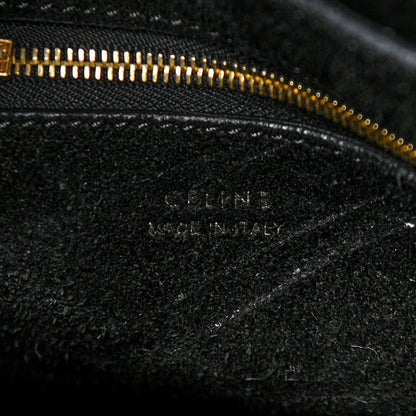 Celine Soft Grained Calfskin Sangle Bucket Bag Black 7 of 10
