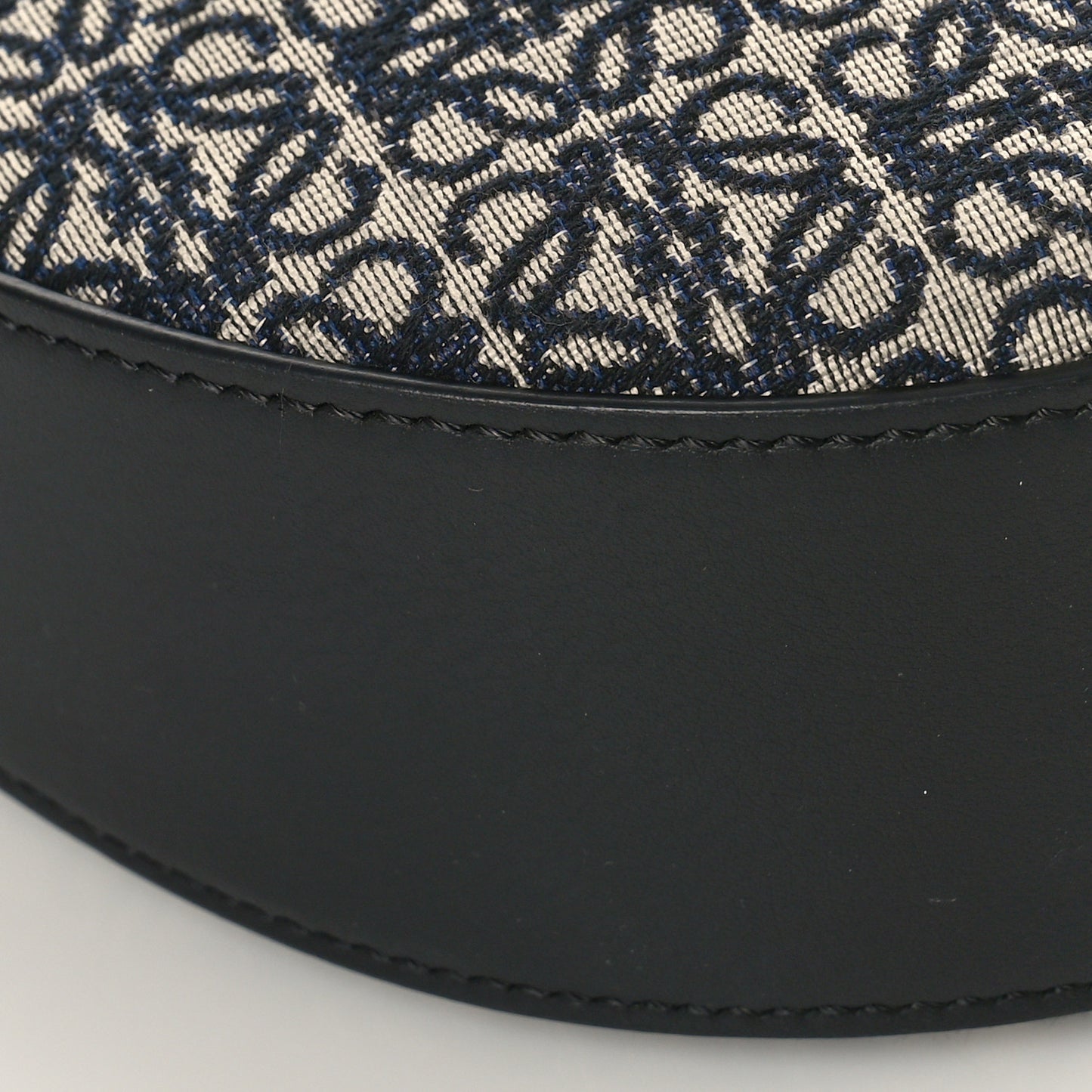 Jacquard Anagram Calfskin Small Luna Navy Black
