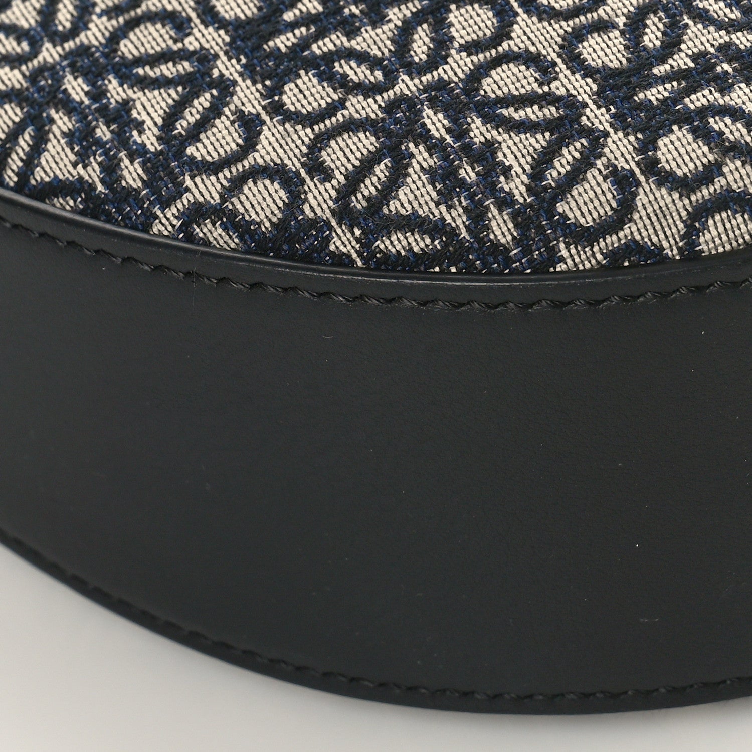 Loewe Jacquard Anagram Calfskin Small Luna Navy Black 7 of 8
