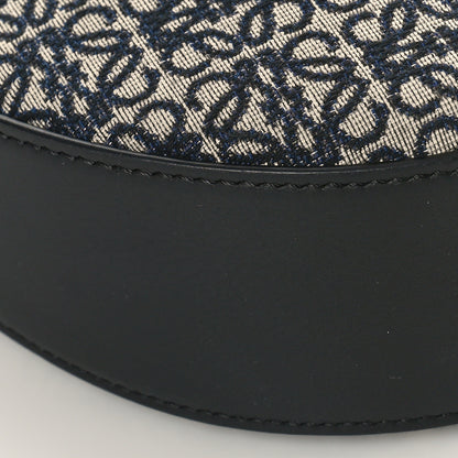 Loewe Jacquard Anagram Calfskin Small Luna Navy Black 7 of 8