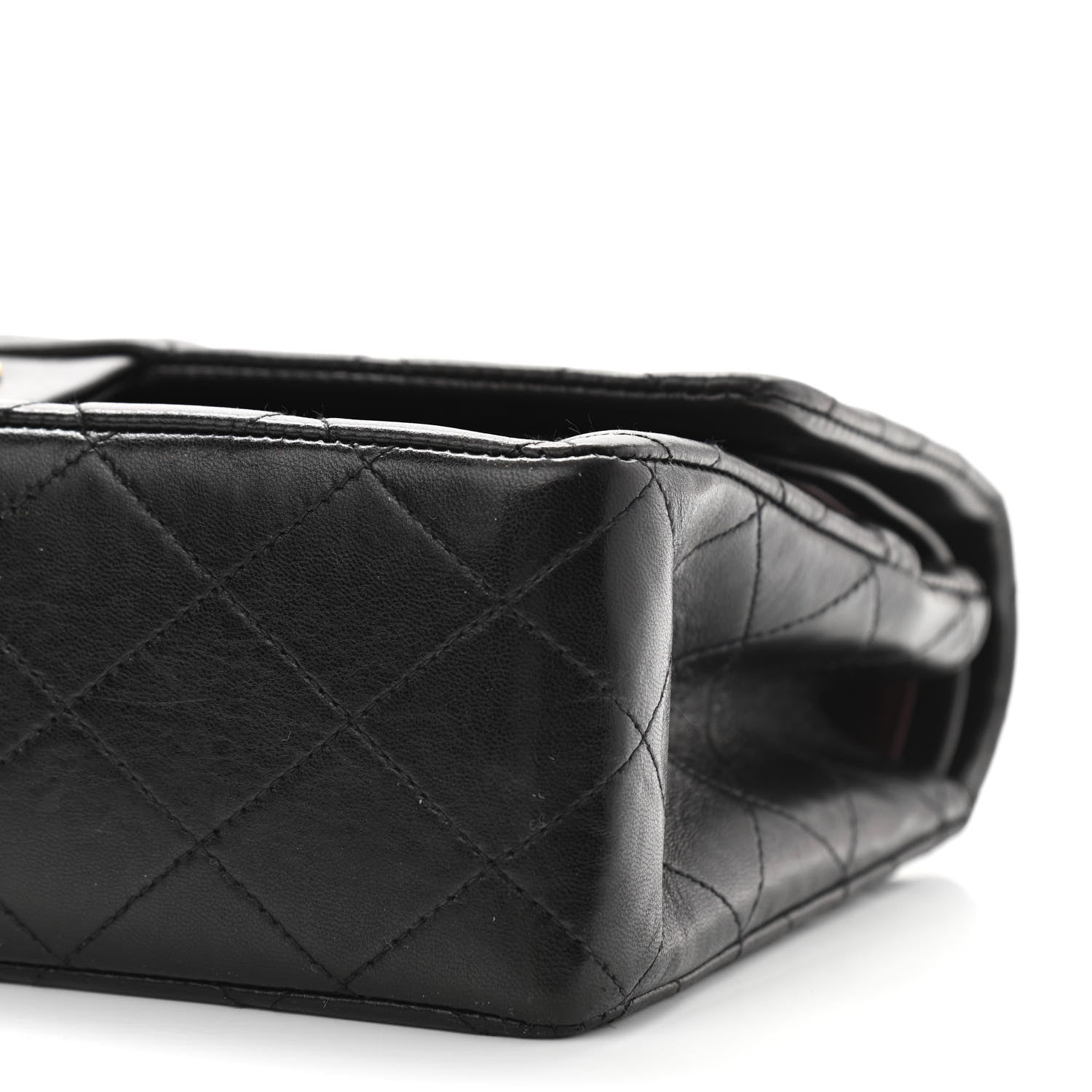 Chanel Lambskin Quilted Medium Double Flap Black 10 of 13