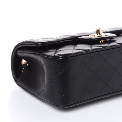 Chanel Lambskin Quilted Mini Rectangular Flap Black 8 of 12