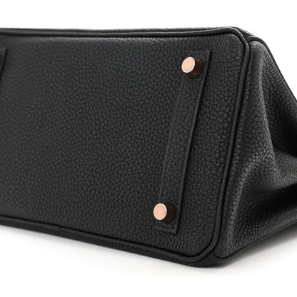 Hermes Togo Birkin 25 Black 10 of 11