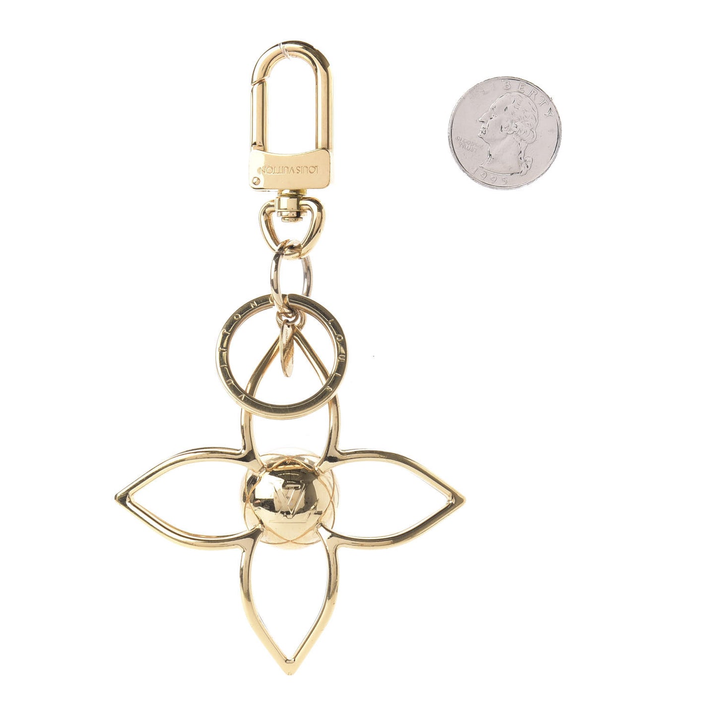 Sphere Bag Charm Gold