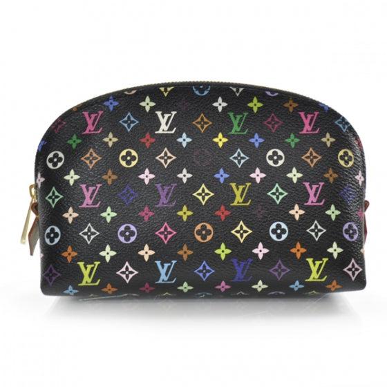 Monogram Multicolor Cosmetic Pouch Black Grenade