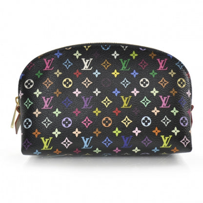 Louis Vuitton Monogram Multicolor Cosmetic Pouch Black Grenade 1 of 8