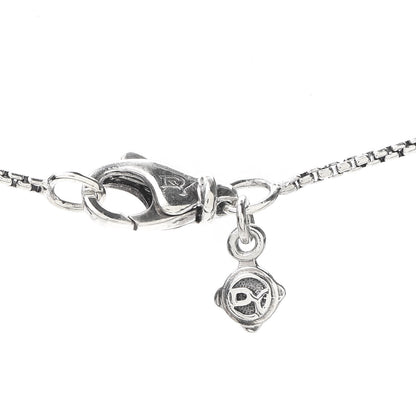 David Yurman Sterling Silver 18K Yellow Gold Open Heart Cable Necklace 5 of 5