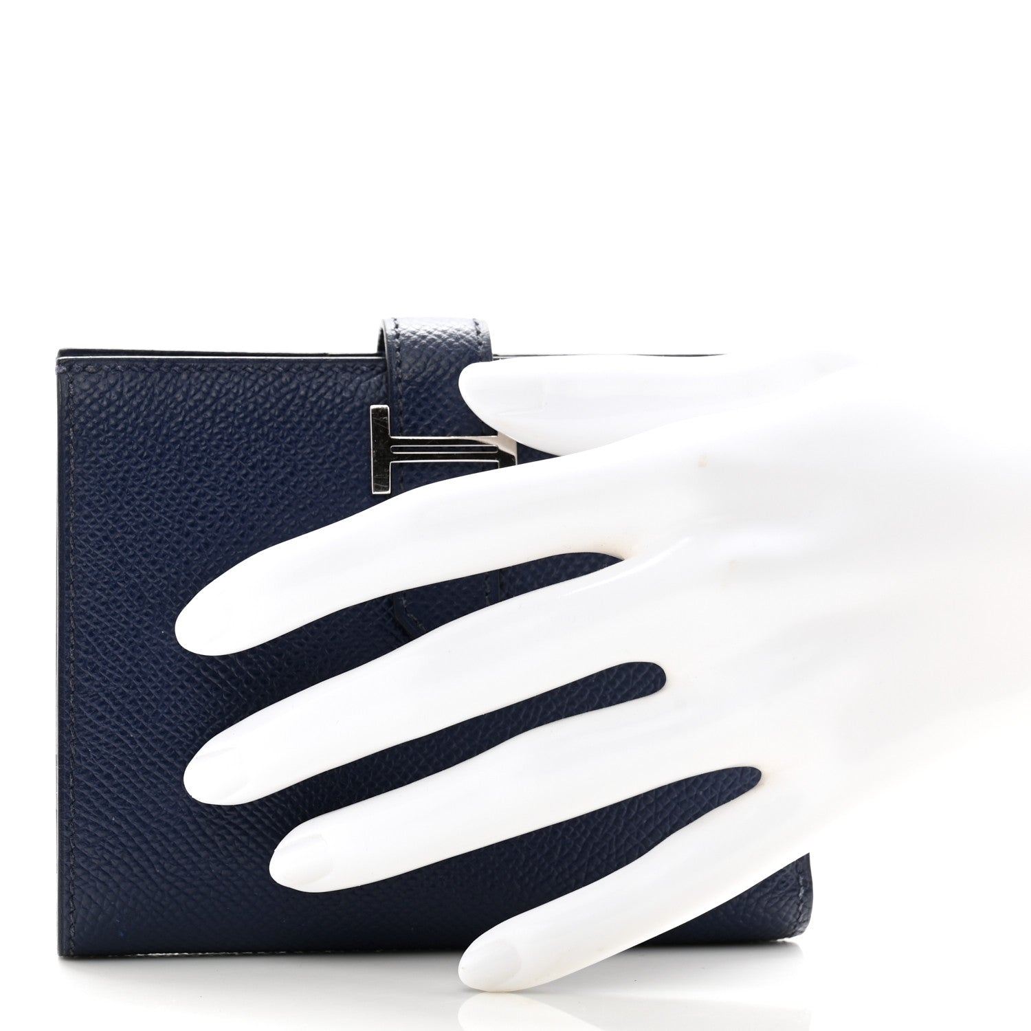 Hermes Epsom Bearn Compact Wallet Bleu Saphir 2 of 10