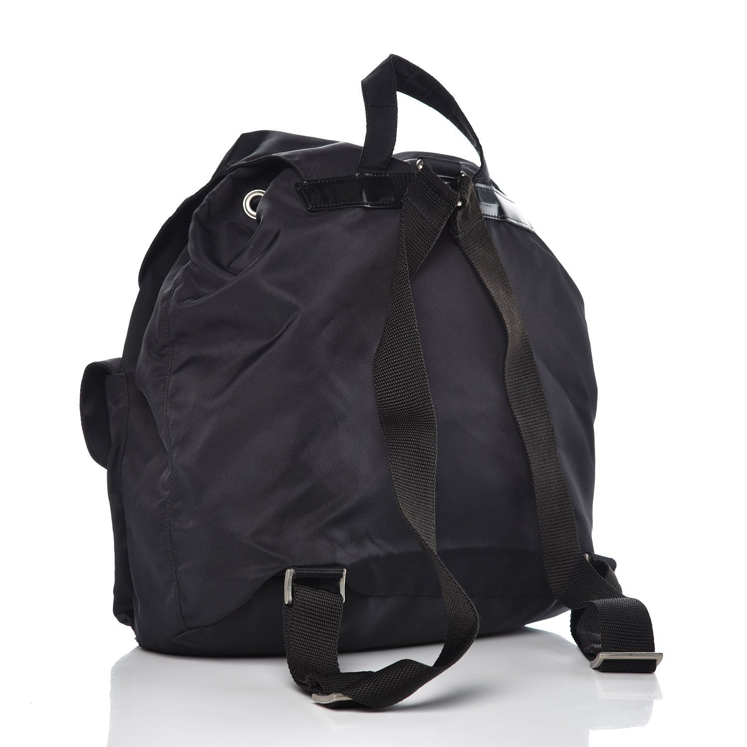 Prada Nylon Vela Medium Backpack Black 3 of 12