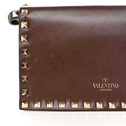 Valentino Garavani Nappa Rockstud Wristlet Clutch Taupe 14 of 19