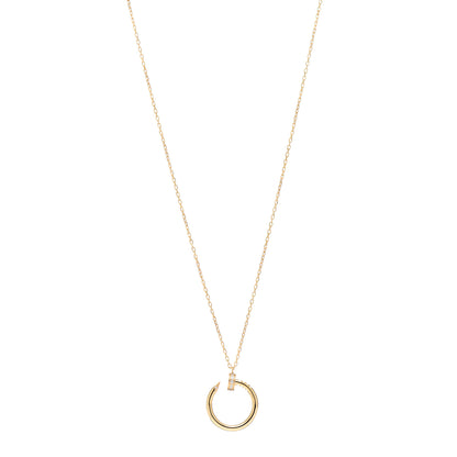 Cartier 18K Yellow Gold Diamond Juste Un Clou Pendant Necklace 1 of 5