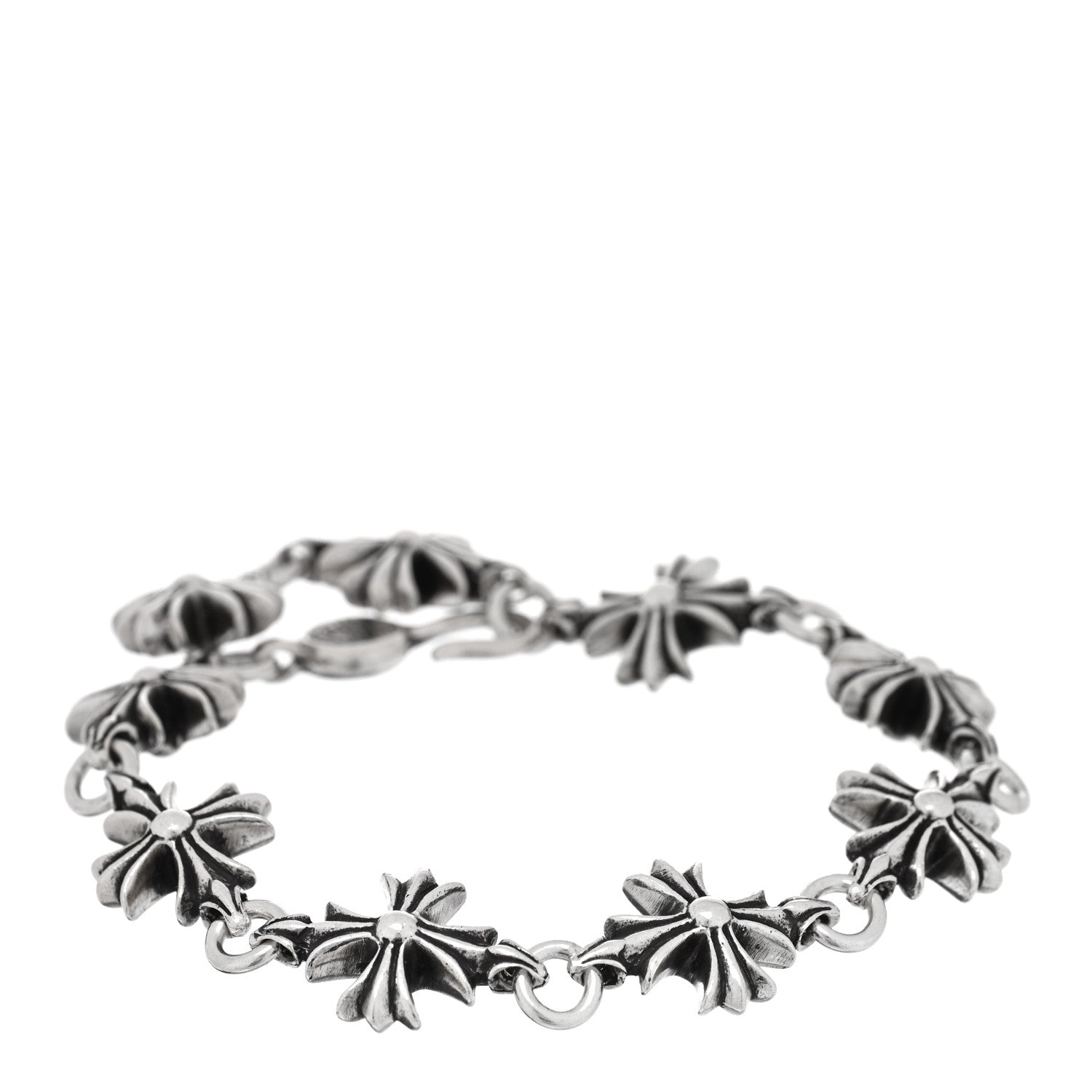 Chrome Hearts Sterling Silver Maltese Cross Bracelet 1 of 3