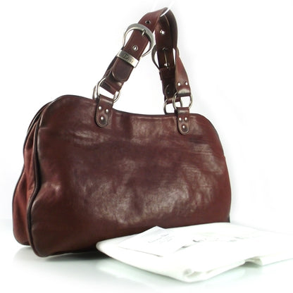 Christian Dior Leather Large Gaucho Double Saddle Bag 3 of 8