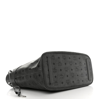 MCM Visetos Medium Aren Shopper Tote Grey 4 of 10