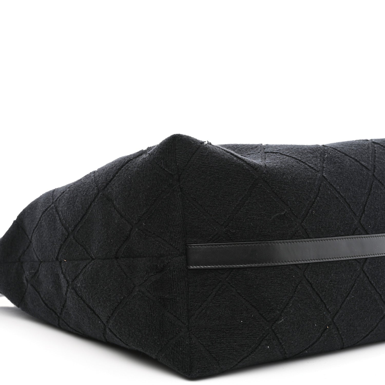 Chanel Terry Cotton CC Beach Tote Set Black 12 of 13